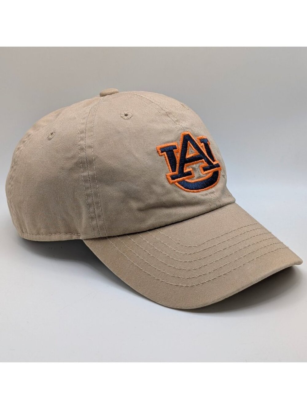 Auburn University Tigers Hat Beige Tan Strap Back Captivating Headwear Cap AU